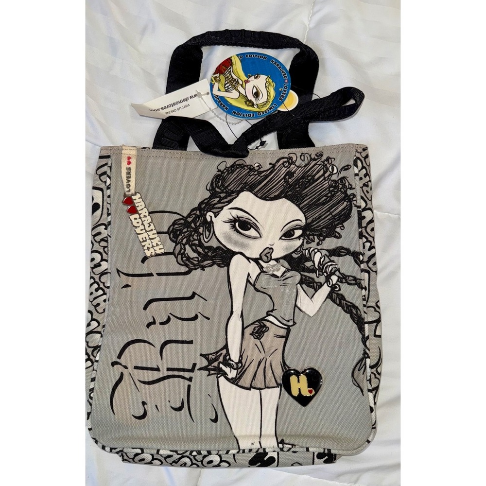 NWT VINTAGE Y2K Harajuku Lovers Gwen Stefani Baby  Canvas Shoulder Bag Purse - Picture 2 of 7